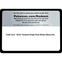 The Pokemon Company Code Card - Silver Tempest Single Pack Blister [Basculin] (SWSH12: Silver Tempest) by LAB7 Malta, Europe