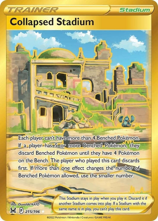 Pokemon - Collapsed Stadium (Secret) (215/196) (SWSH11: Lost Origin)