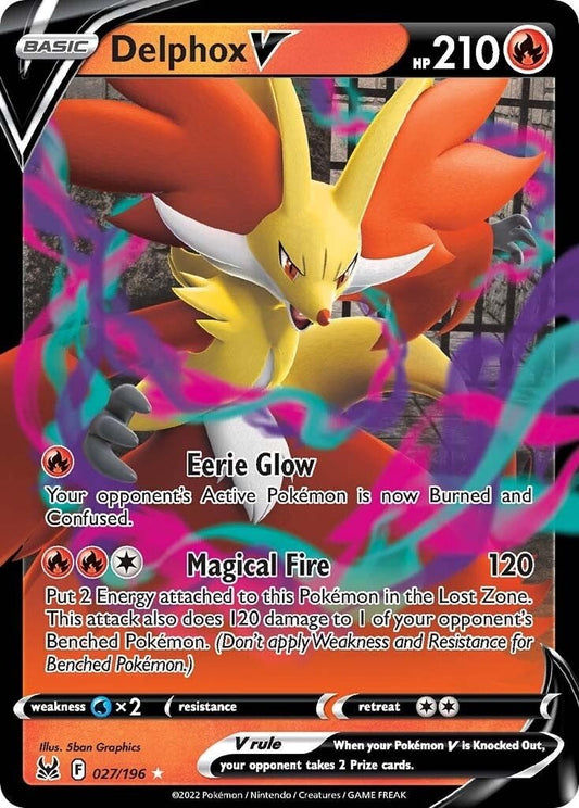 Pokemon - Delphox V (027/196) (SWSH11: Lost Origin)