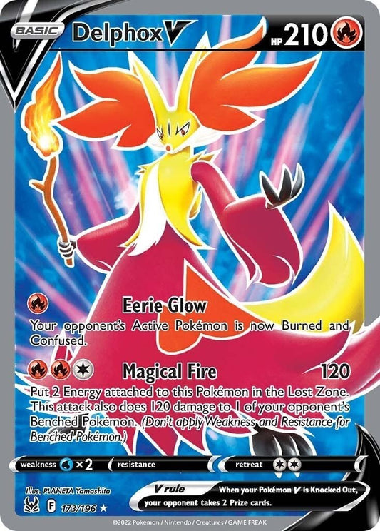 Pokemon - Delphox V (Full Art) (173/196) (SWSH11: Lost Origin)