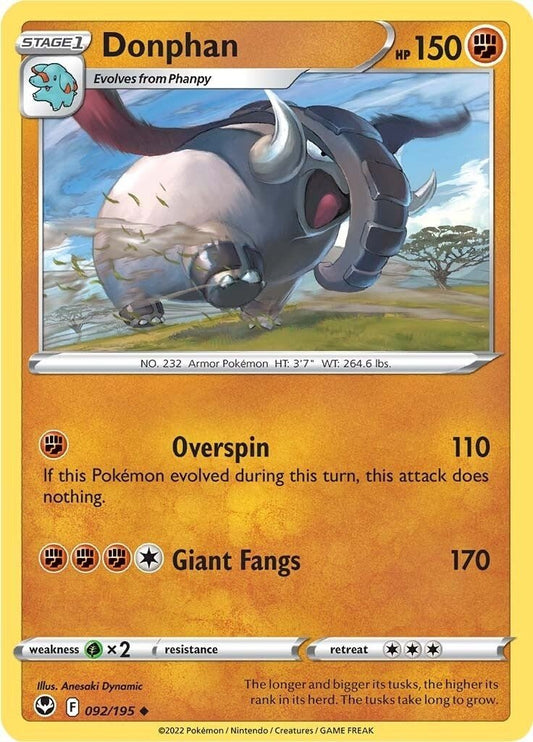 Pokemon - Donphan (092/195) (SWSH12: Silver Tempest)