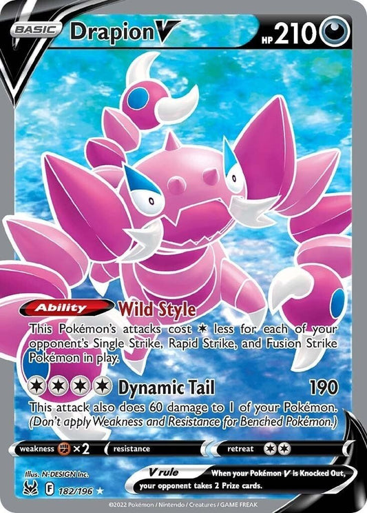 Pokemon - Drapion V (Full Art) (182/196) (SWSH11: Lost Origin)