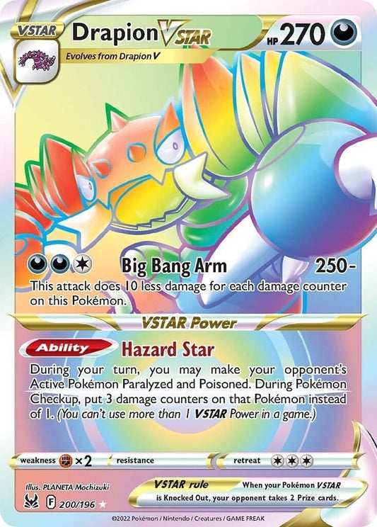 Pokemon - Drapion VSTAR (Secret) (200/196) (SWSH11: Lost Origin)