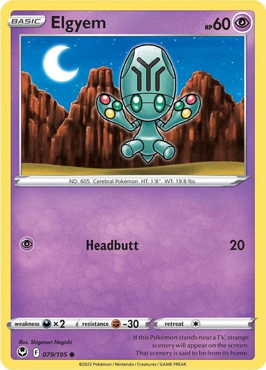 Pokemon - Elgyem (079/195) (SWSH12: Silver Tempest)