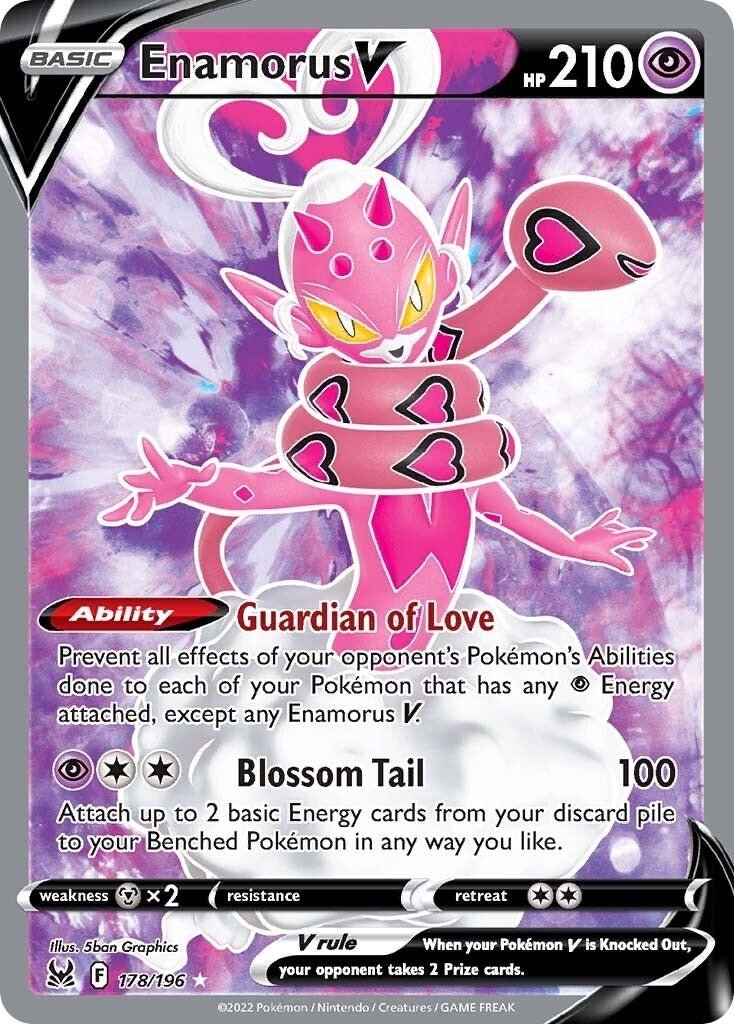 Pokemon - Enamorus V (Full Art) (178/196) (SWSH11: Lost Origin)