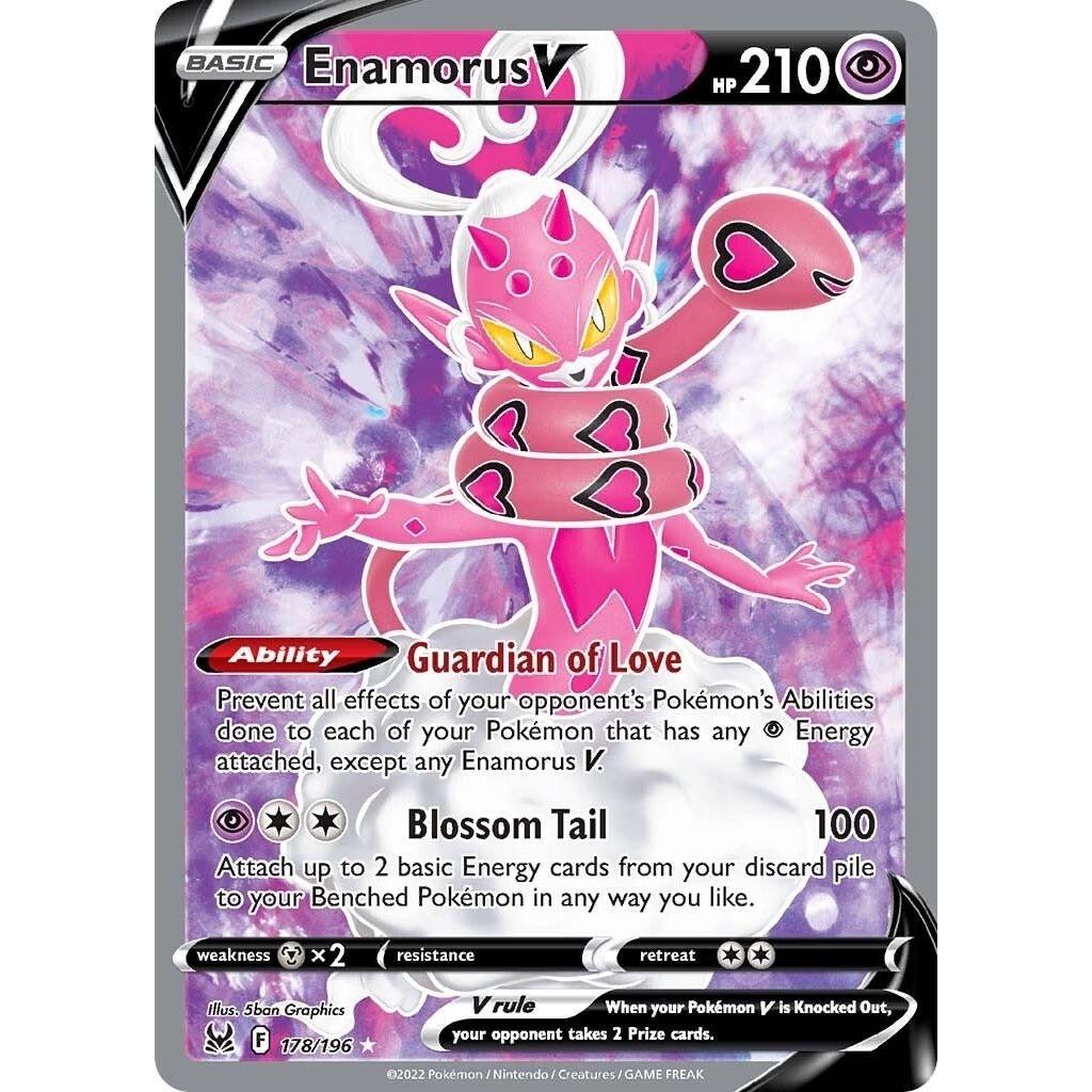 Pokemon Enamorus V (Full Art) (178/196) (SWSH11: Lost Origin) by LAB7 Malta, Europe