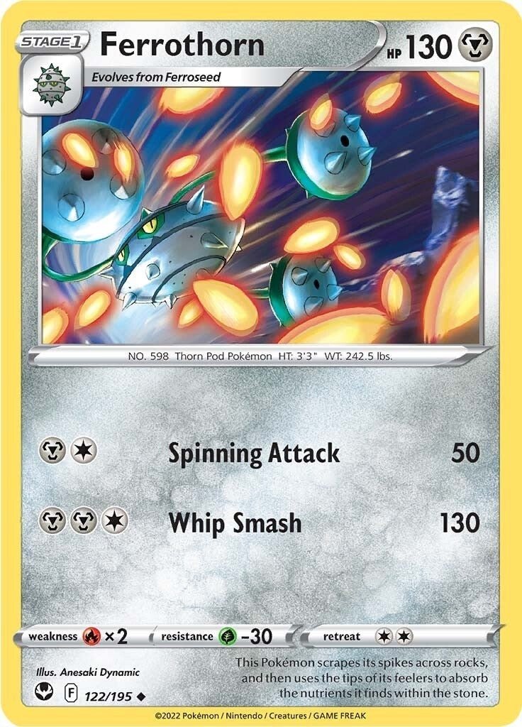 Pokemon - Ferrothorn (122/195) (SWSH12: Silver Tempest)