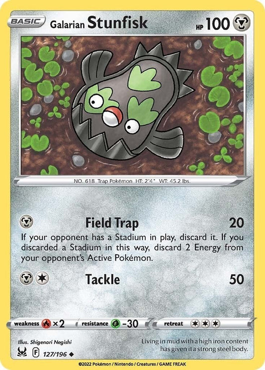 Pokemon - Galarian Stunfisk (127/196) (SWSH11: Lost Origin)