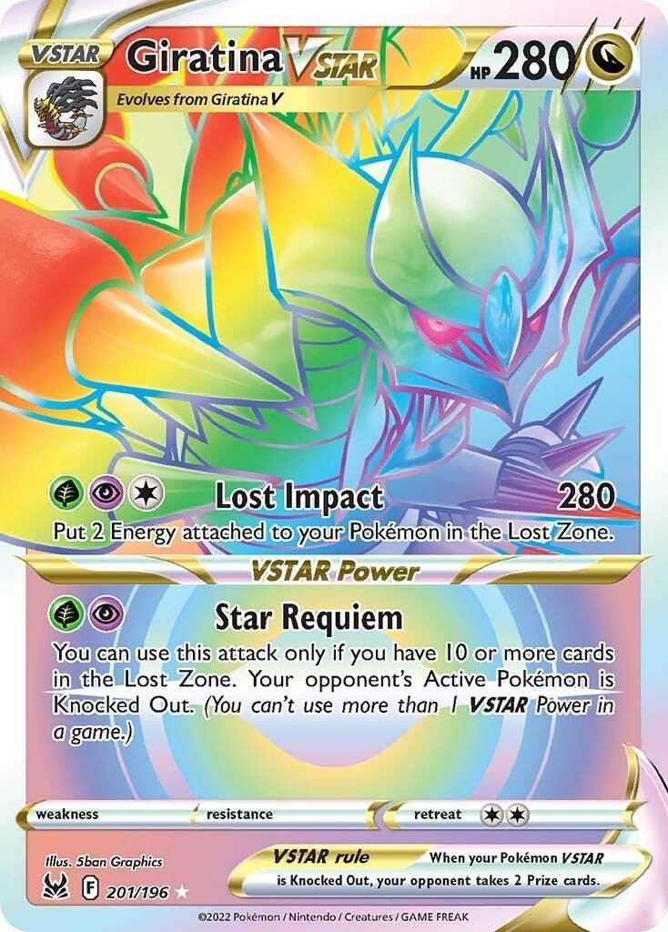 Pokemon - Giratina VSTAR (201) (Secret) (201/196) (SWSH11: Lost Origin)