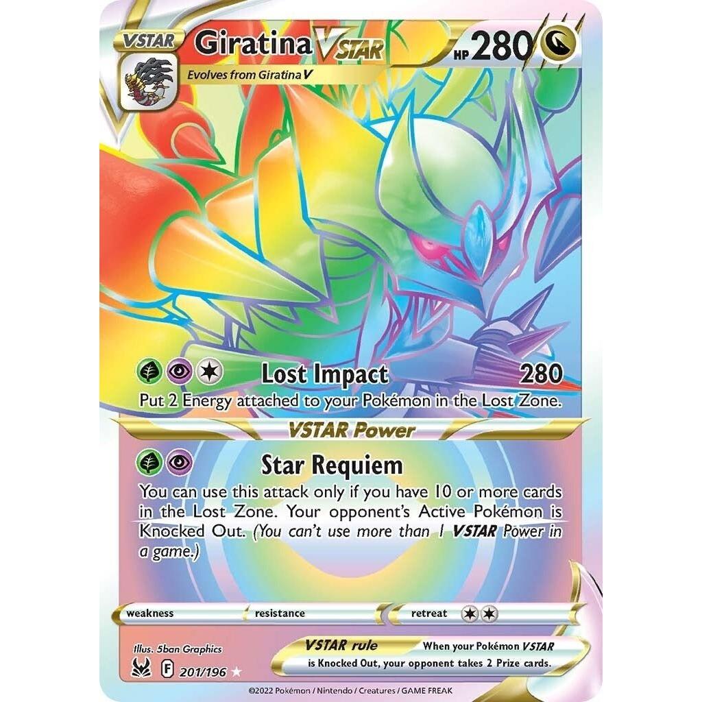 Pokemon Giratina VSTAR (201) (Secret) (201/196) (SWSH11: Lost Origin) by LAB7 Malta, Europe