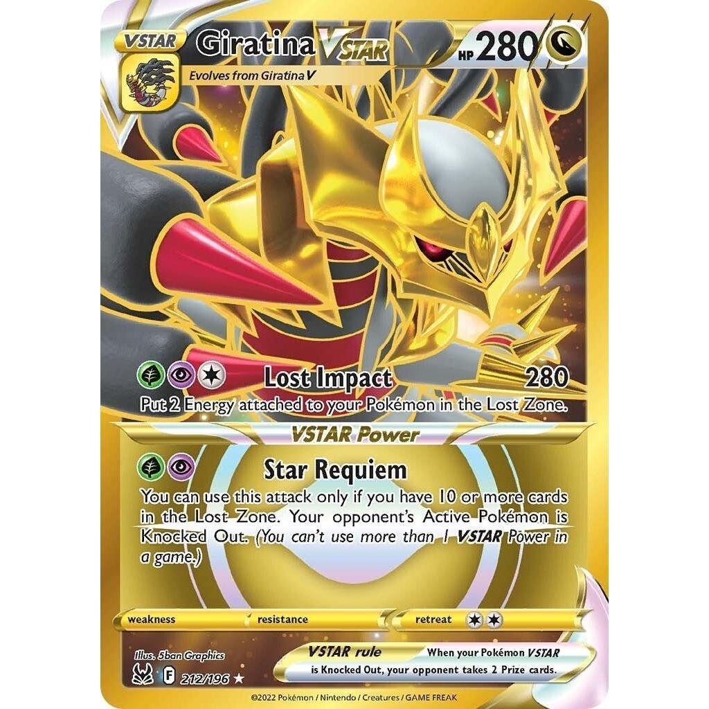 Pokemon Giratina VSTAR (212) (Secret) (212/196) (SWSH11: Lost Origin) by LAB7 Malta, Europe