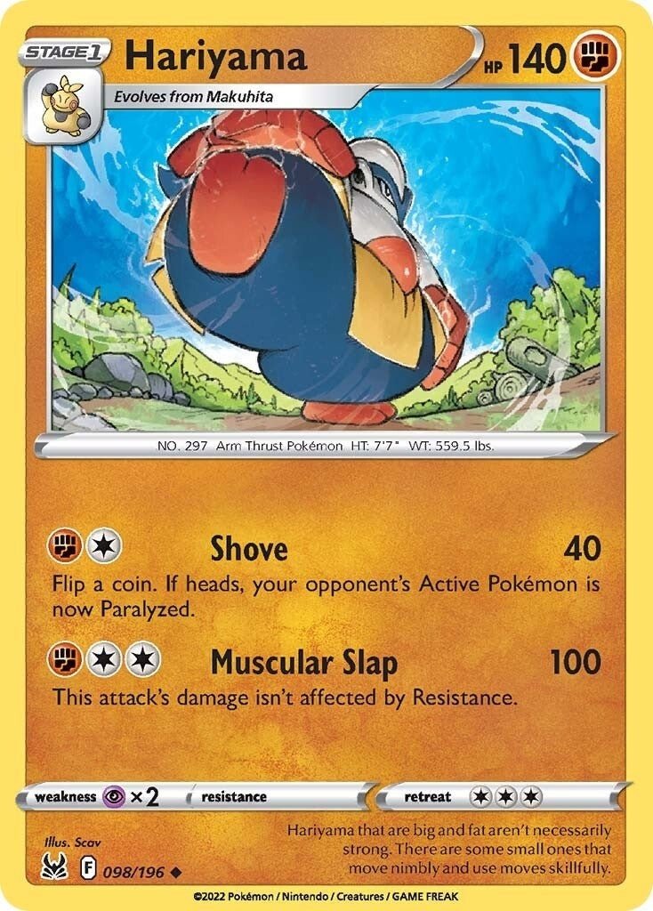 Pokemon - Hariyama (098/196) (SWSH11: Lost Origin)
