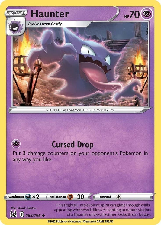 Pokemon - Haunter (065/196) (SWSH11: Lost Origin)