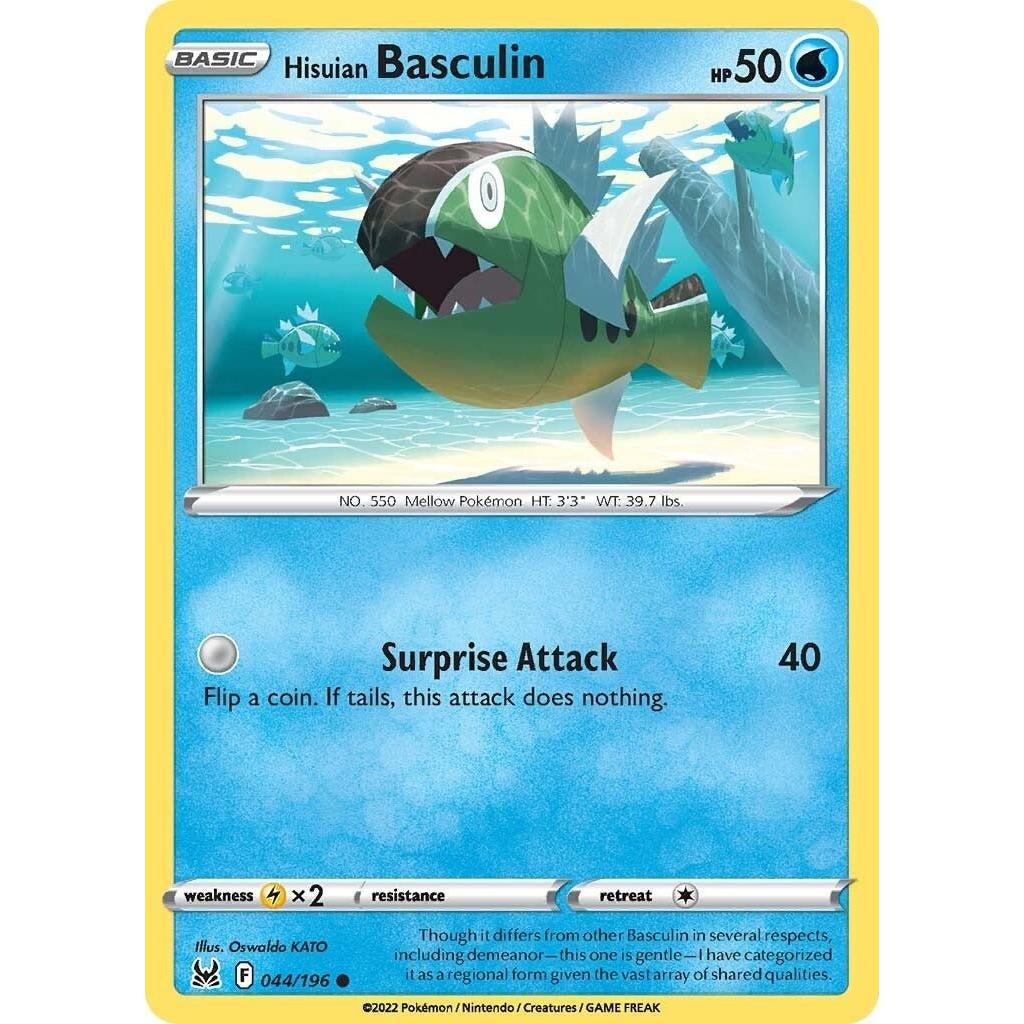 Pokemon Hisuian Basculin (044/196) (SWSH11: Lost Origin) by LAB7 Malta, Europe