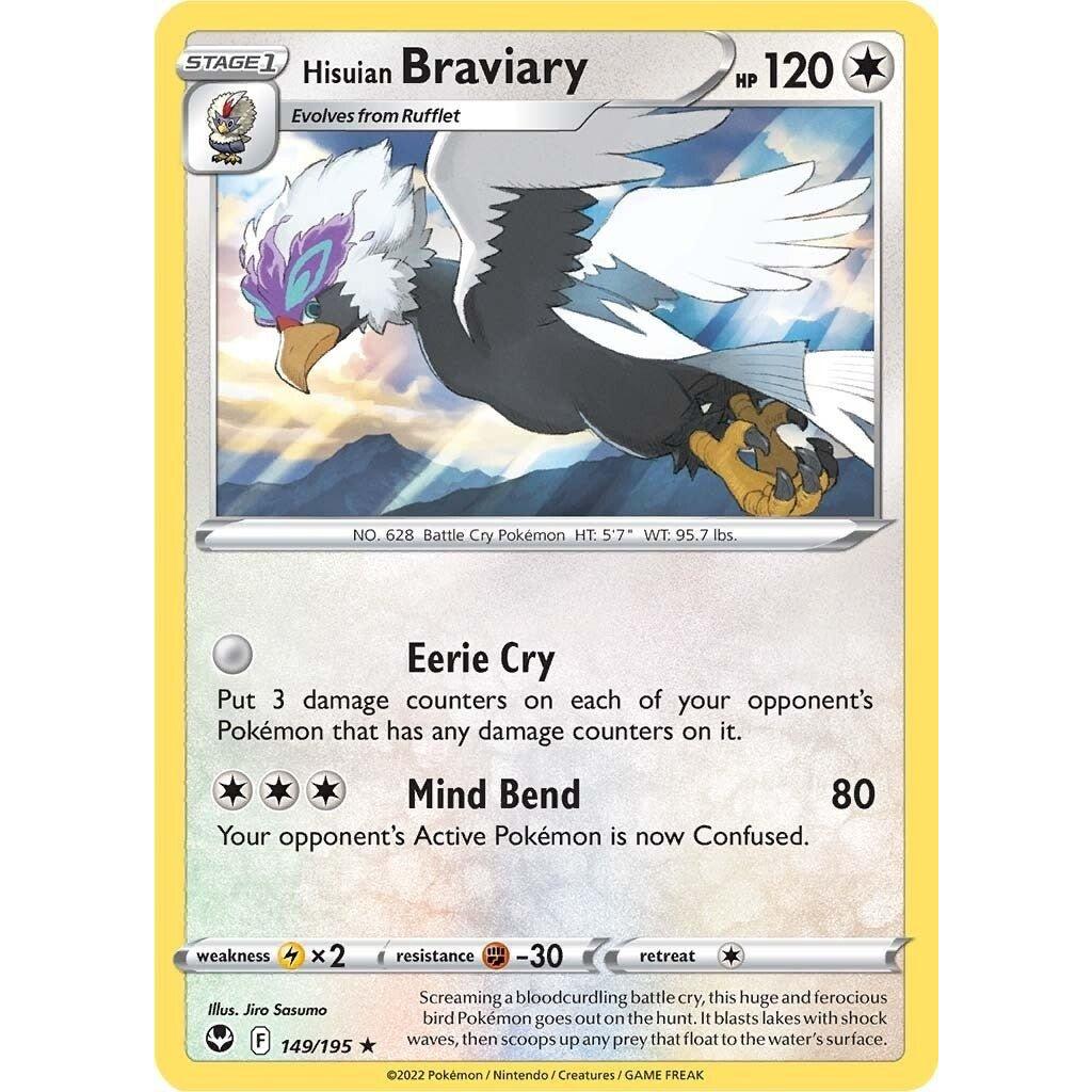 The Pokemon Company Hisuian Braviary (149/195) (SWSH12: Silver Tempest) by LAB7 Malta, Europe