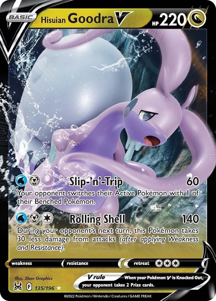 Pokemon - Hisuian Goodra V (135/196) (SWSH11: Lost Origin)