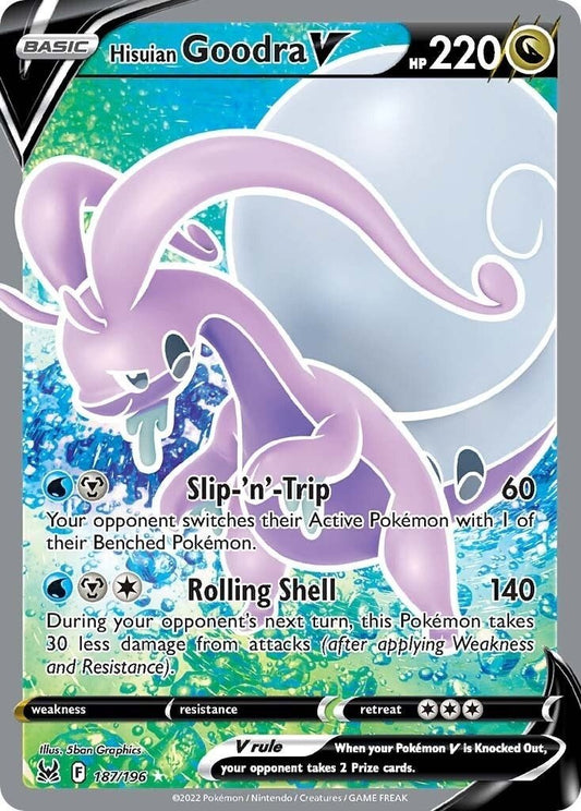 Pokemon - Hisuian Goodra V (Full Art) (187/196) (SWSH11: Lost Origin)