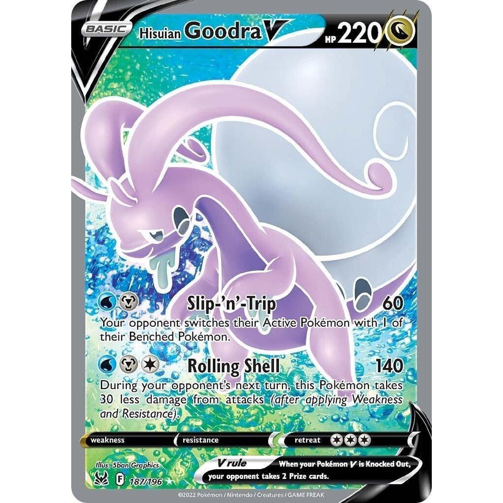 Pokemon Hisuian Goodra V (Full Art) (187/196) (SWSH11: Lost Origin) by LAB7 Malta, Europe