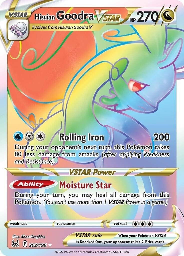 Pokemon - Hisuian Goodra VSTAR (Secret) (202/196) (SWSH11: Lost Origin)
