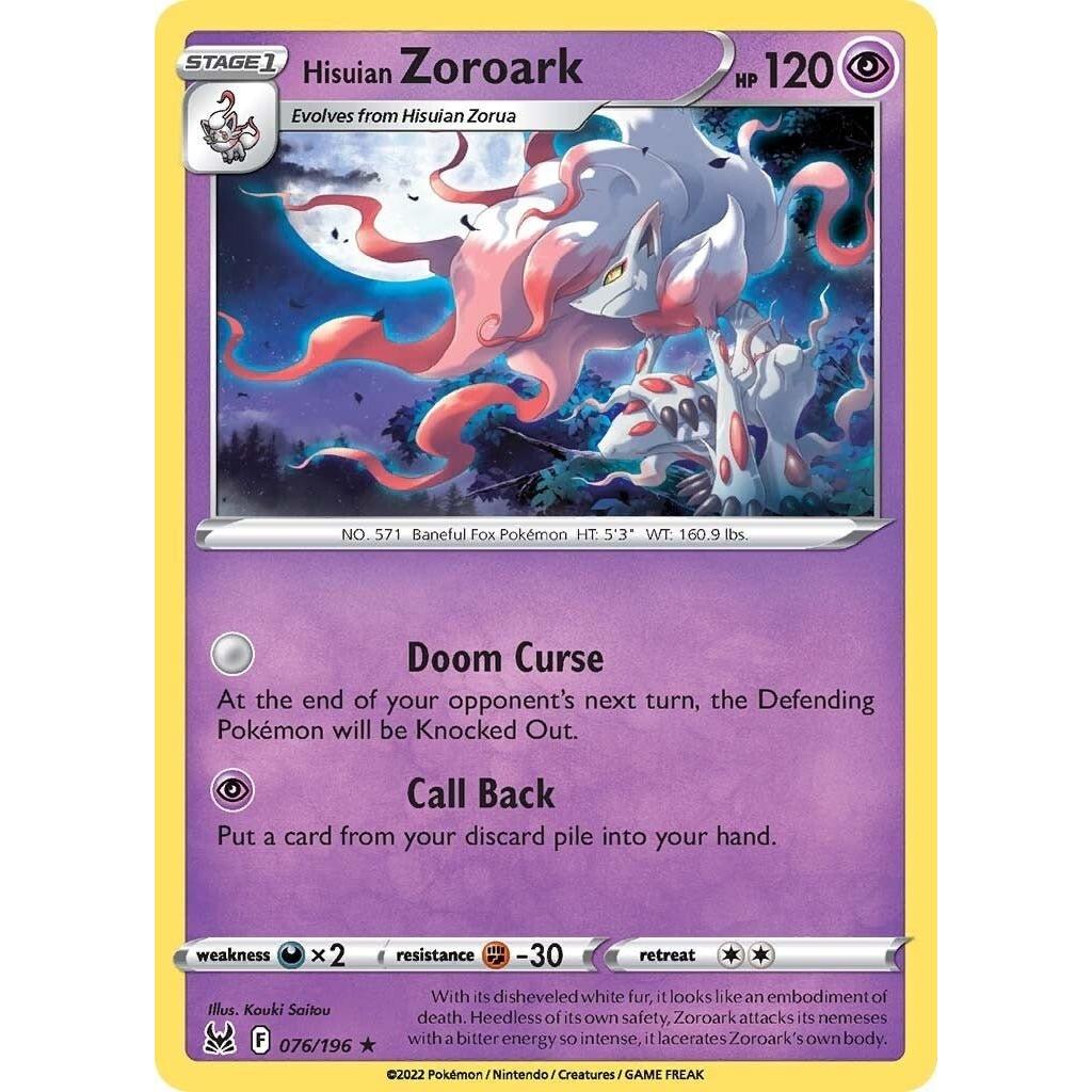 Pokemon Hisuian Zoroark (076/196) (SWSH11: Lost Origin) by LAB7 Malta, Europe