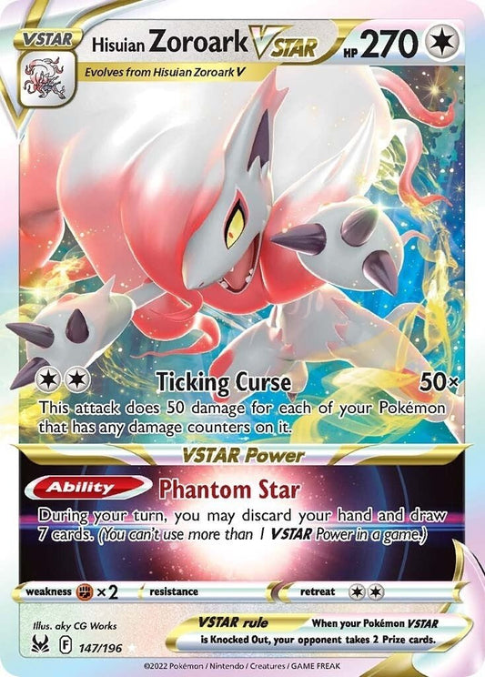 Pokemon - Hisuian Zoroark VSTAR (147/196) (SWSH11: Lost Origin)