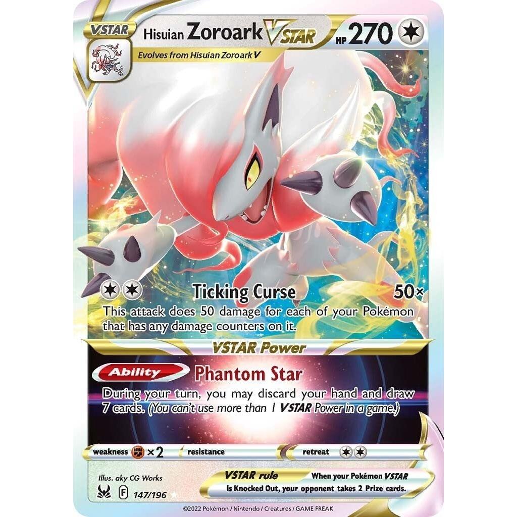Pokemon Hisuian Zoroark VSTAR (147/196) (SWSH11: Lost Origin) by LAB7 Malta, Europe