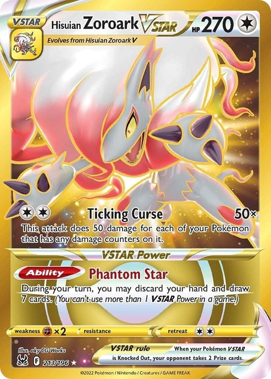 Pokemon - Hisuian Zoroark VSTAR (213) (Secret) (213/196) (SWSH11: Lost Origin)