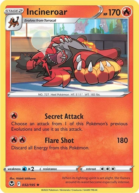 Pokemon - Incineroar (032/195) (SWSH12: Silver Tempest)