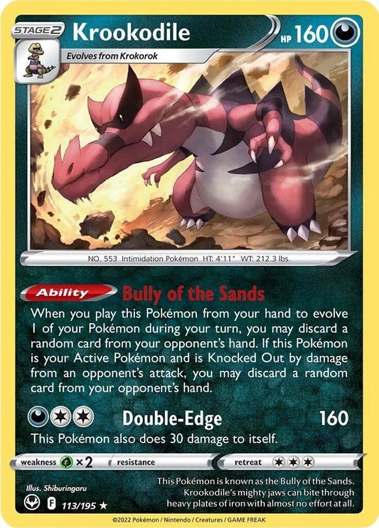 Pokemon - Krookodile (113/195) (SWSH12: Silver Tempest)