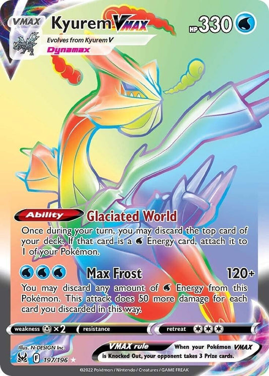 Pokemon - Kyurem VMAX (Secret) (197/196) (SWSH11: Lost Origin)