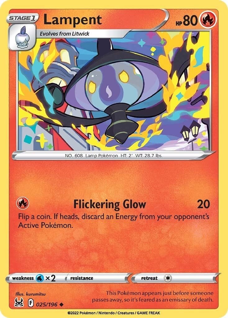 Pokemon - Lampent (025/196) (SWSH11: Lost Origin)