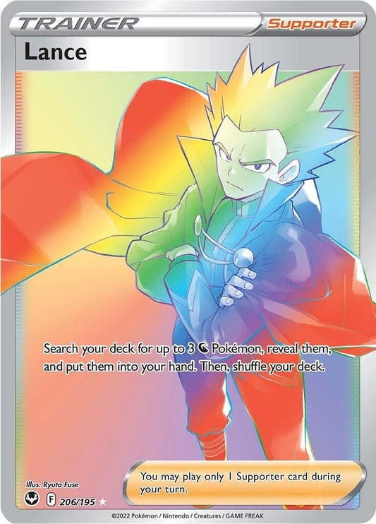 Pokemon - Lance (Secret) (206/195) (SWSH12: Silver Tempest)