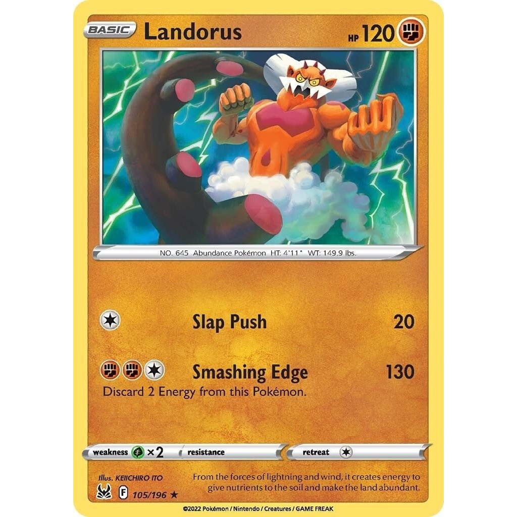 Pokemon Landorus (105/196) (SWSH11: Lost Origin) by LAB7 Malta, Europe