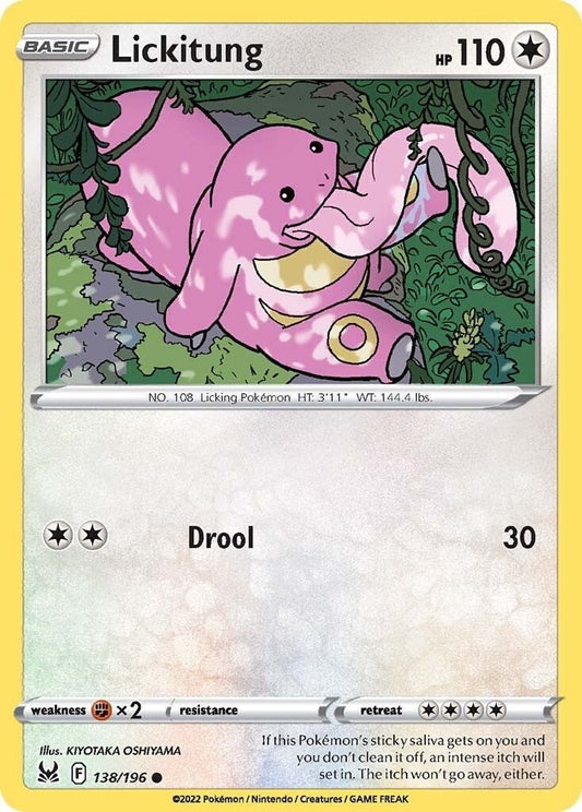 Pokemon - Lickitung (138/196) (SWSH11: Lost Origin)