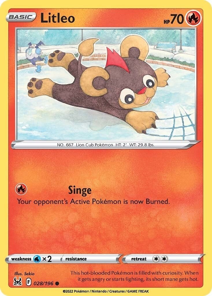 Pokemon - Litleo (028/196) (SWSH11: Lost Origin)