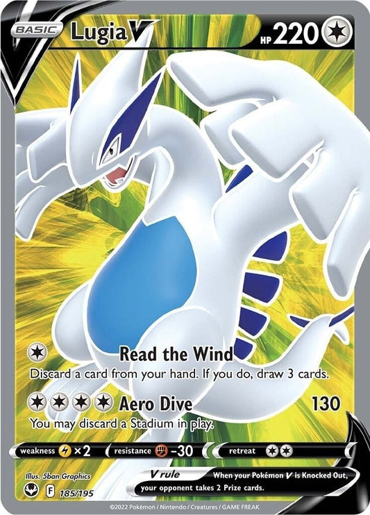 Pokemon - Lugia V (Full Art) (185/195) (SWSH12: Silver Tempest)
