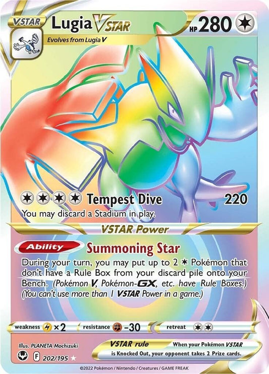 Pokemon - Lugia VSTAR (Secret) (202) (202/195) (SWSH12: Silver Tempest)