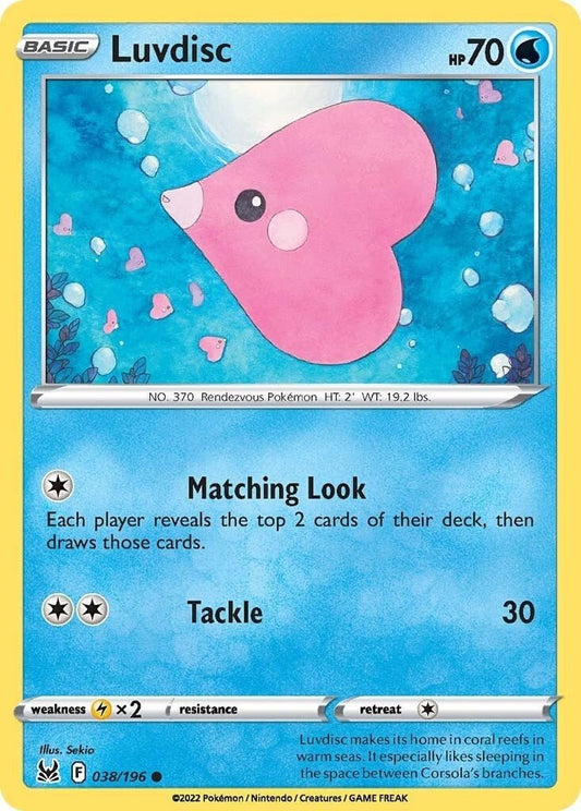 Pokemon - Luvdisc (038/196) (SWSH11: Lost Origin)