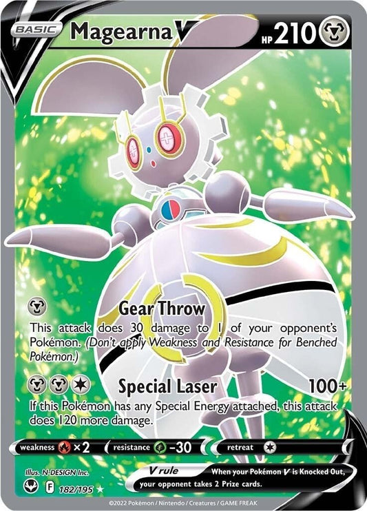 Pokemon - Magearna V (Full Art) (182/195) (SWSH12: Silver Tempest)