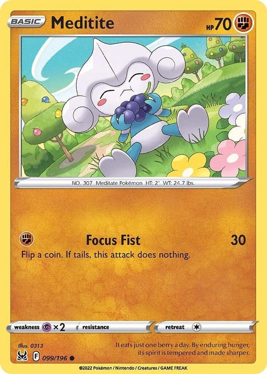 Pokemon - Meditite (099/196) (SWSH11: Lost Origin)