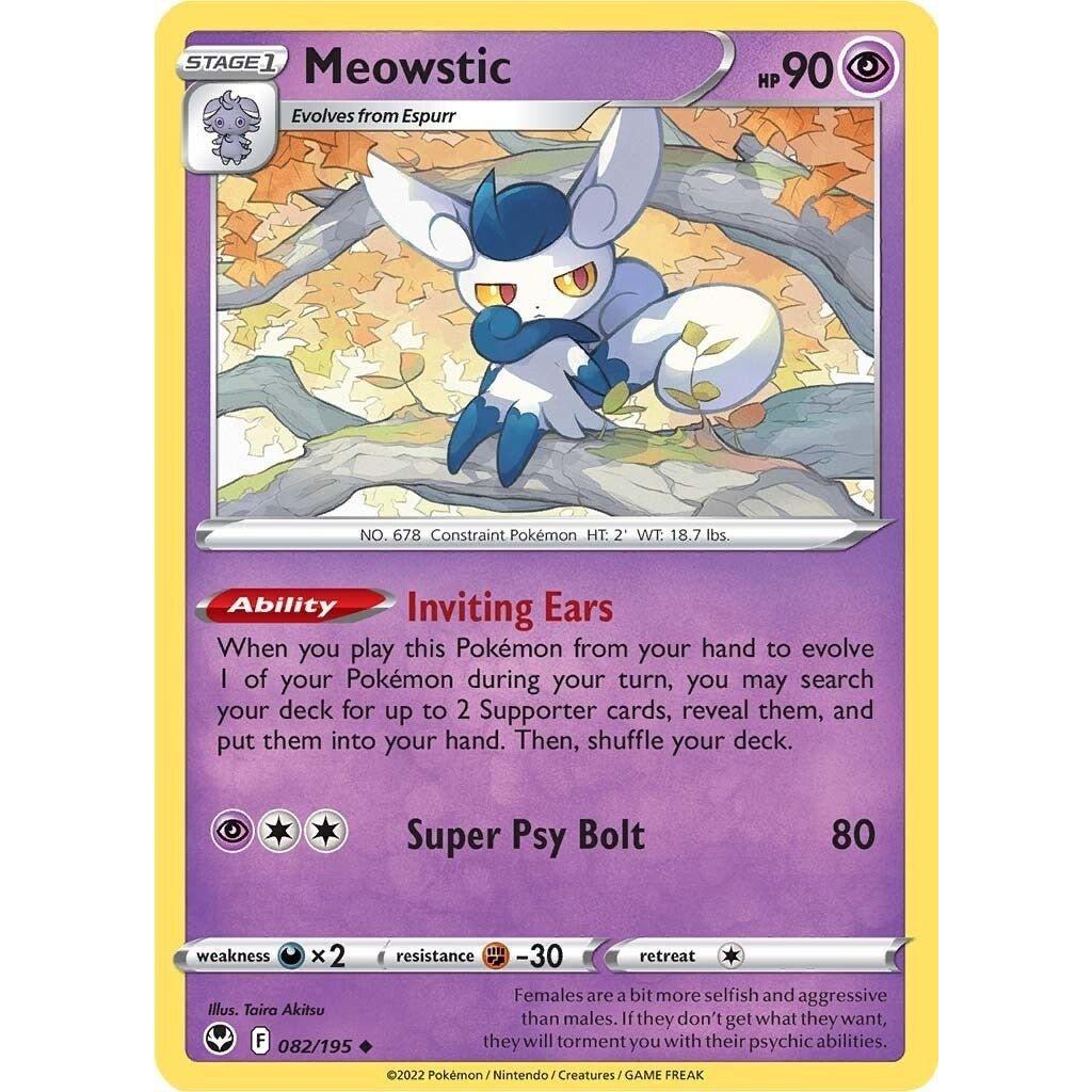 The Pokemon Company Meowstic (082/195) (SWSH12: Silver Tempest) by LAB7 Malta, Europe