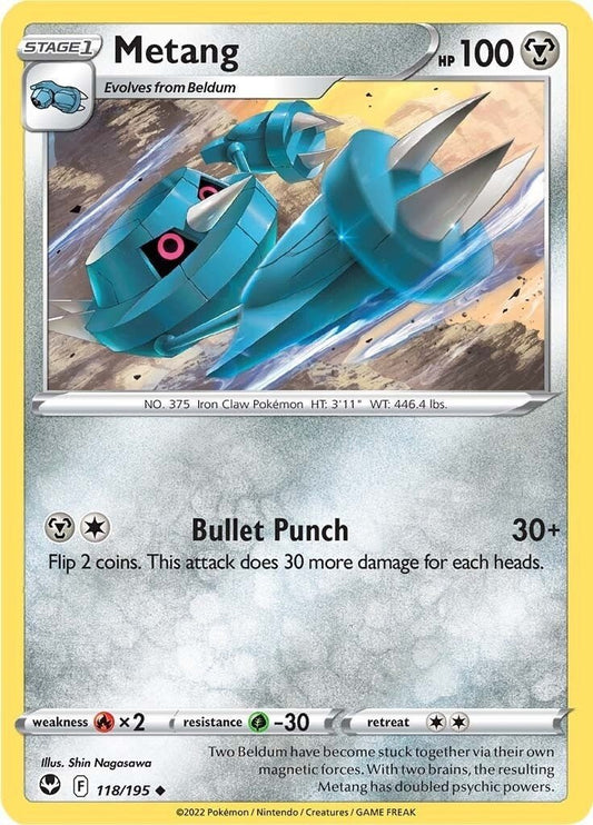 Pokemon - Metang (118/195) (SWSH12: Silver Tempest)