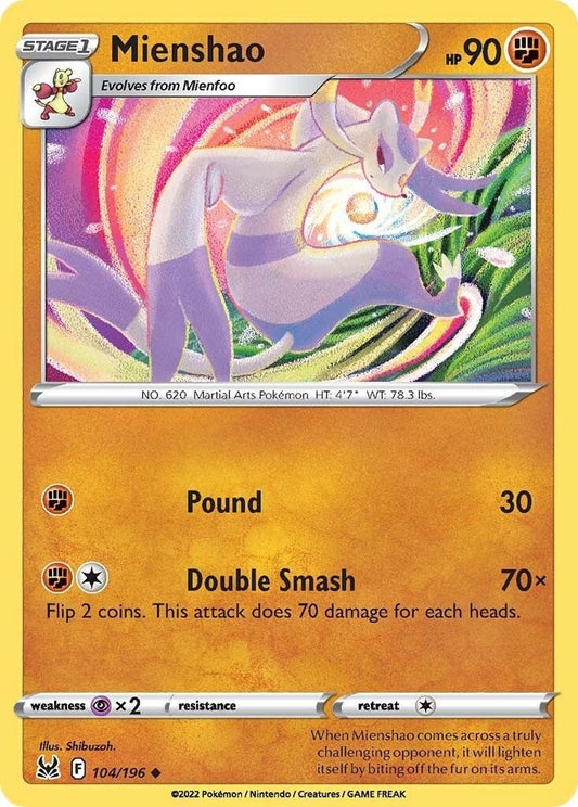Pokemon - Mienshao (104/196) (SWSH11: Lost Origin)