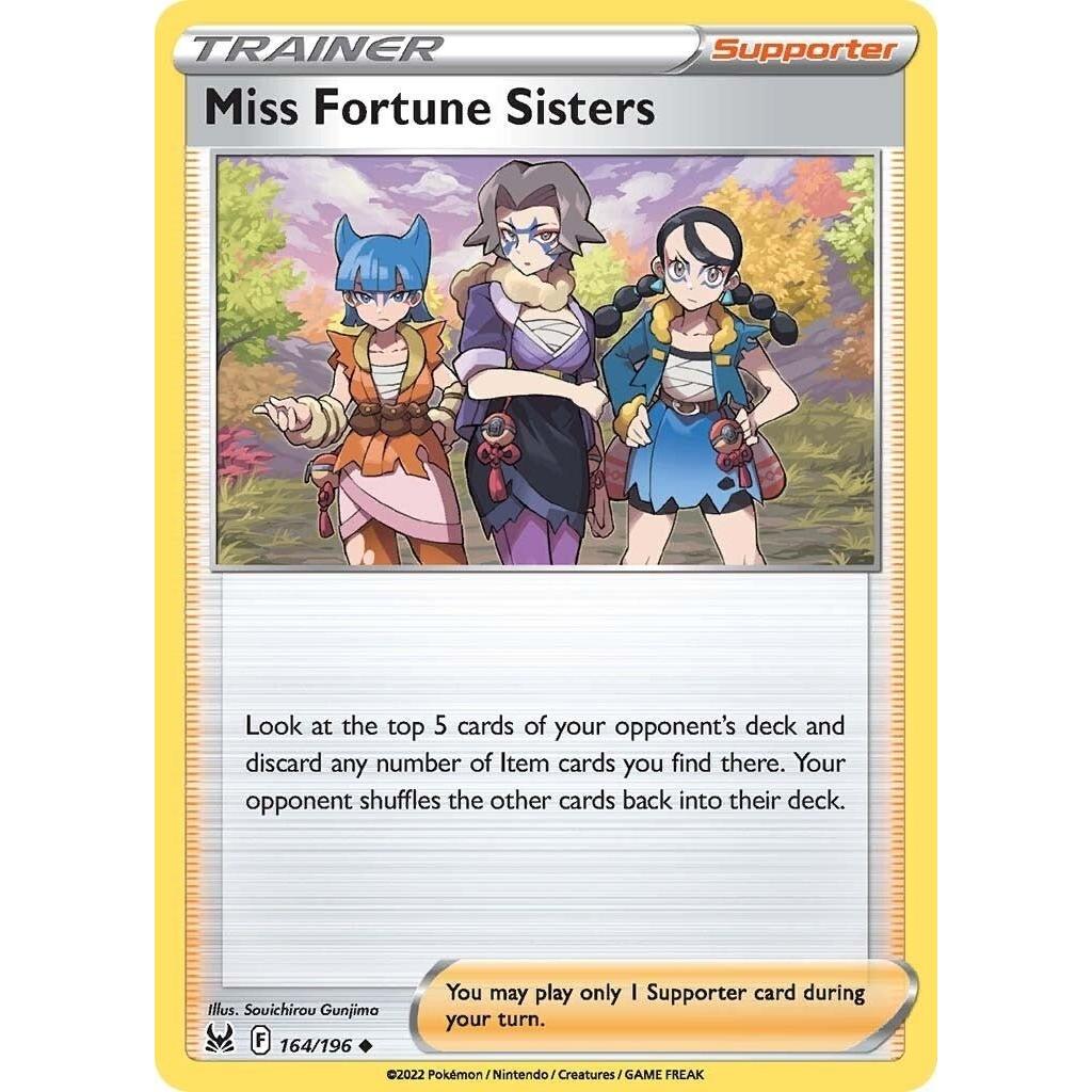 Pokemon Miss Fortune Sisters (164/196) (SWSH11: Lost Origin) by LAB7 Malta, Europe