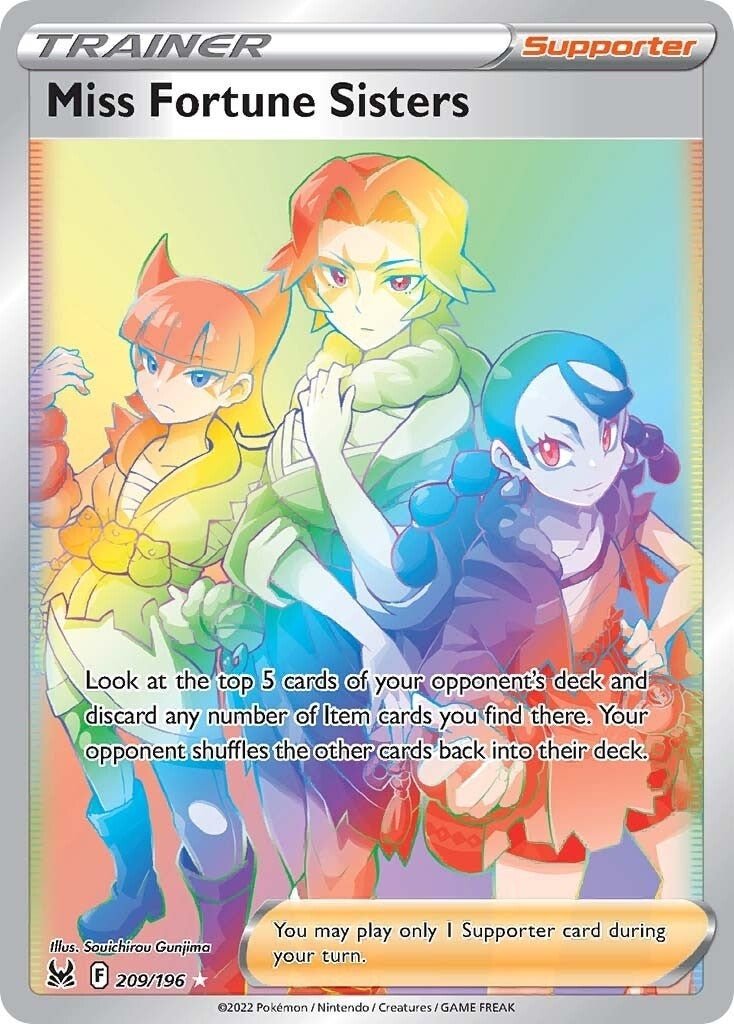 Pokemon - Miss Fortune Sisters (Secret) (209/196) (SWSH11: Lost Origin)