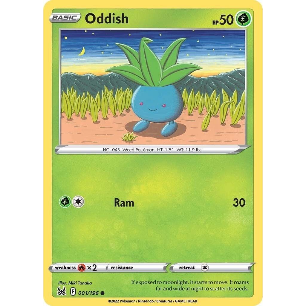Pokemon Oddish (001/196) (SWSH11: Lost Origin) by LAB7 Malta, Europe