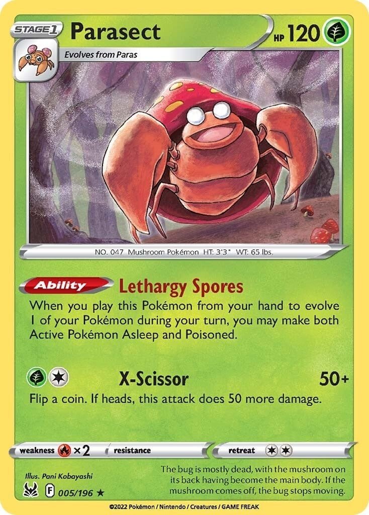 Pokemon - Parasect (005/196) (SWSH11: Lost Origin)