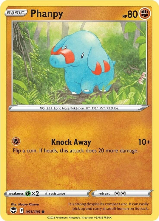 Pokemon - Phanpy (091/195) (SWSH12: Silver Tempest)
