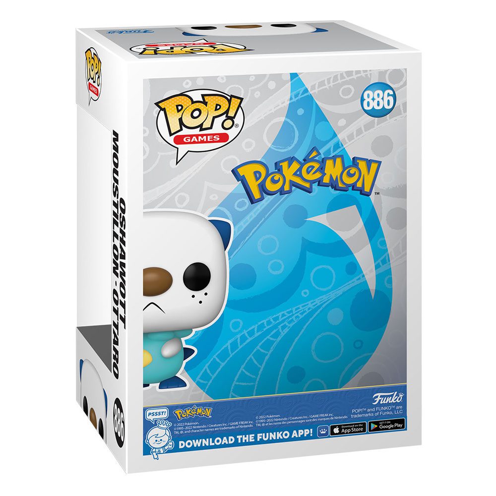 Pokemon POP! Games Vinyl Figure Oshawott (EMEA) 886 by LAB7 Malta, Europe