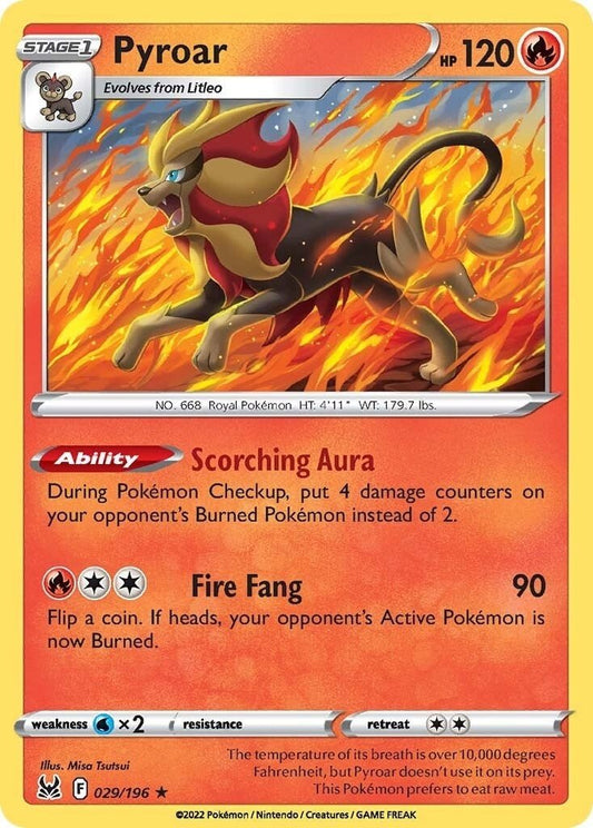 Pokemon - Pyroar (029/196) (SWSH11: Lost Origin)